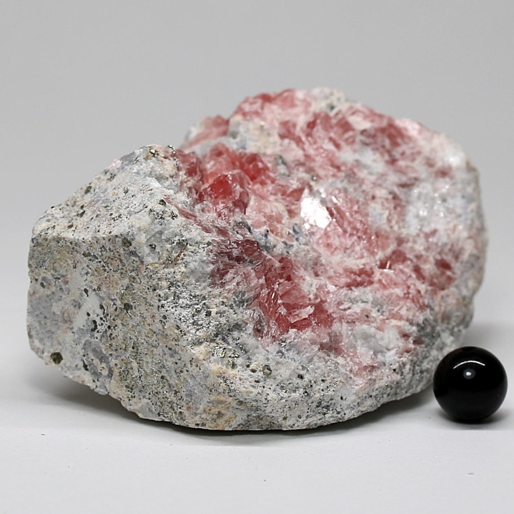 インカローズ結晶原石(ロードクロサイト)/パイライト共生(総重量181g)-slide-8