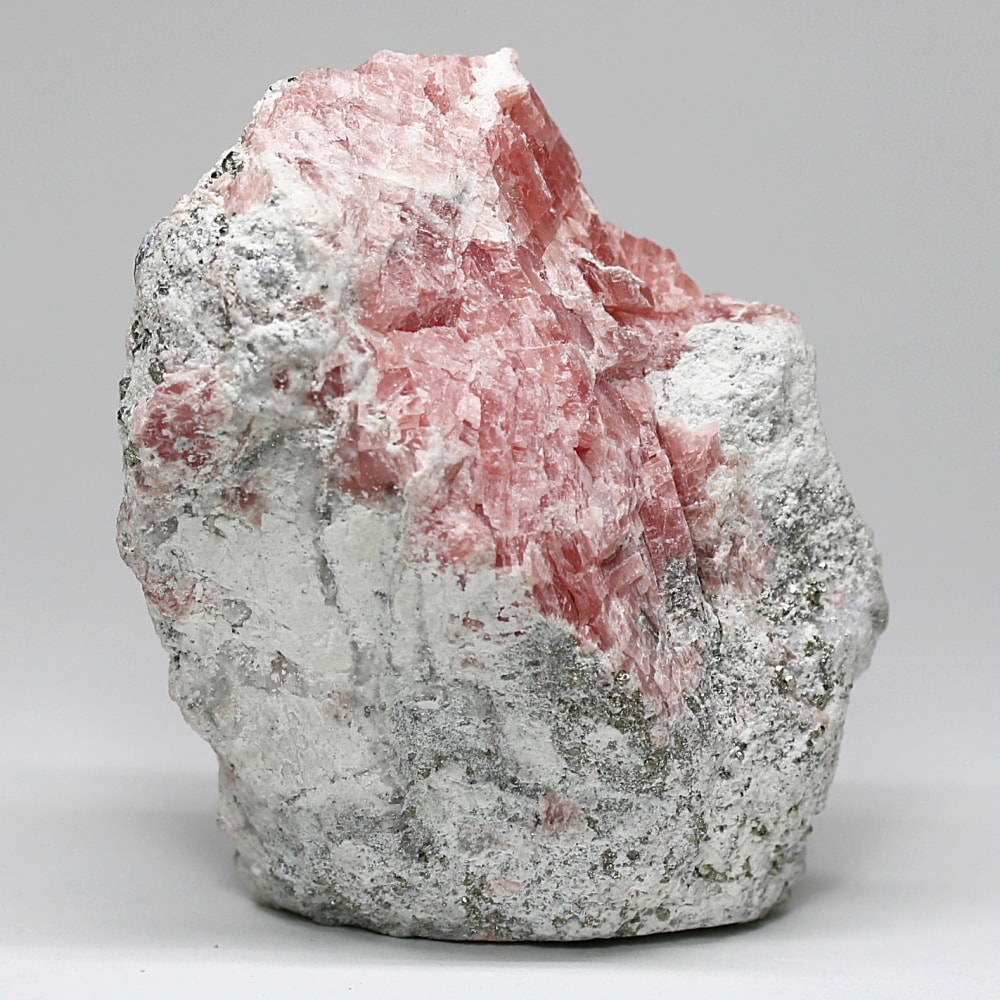 インカローズ結晶原石(ロードクロサイト)/フローライト&パイライト共生(総重量241g)-slide-3