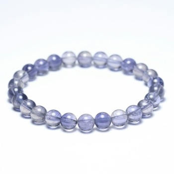 [トップクォリティ]スリランカ産アイオライトブレスレット（約6.5mm玉）(IOET-BR0653IS)