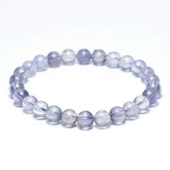 [高品質+]スリランカ産アイオライトブレスレット（約7mm玉）(IOET-BR0701IS)