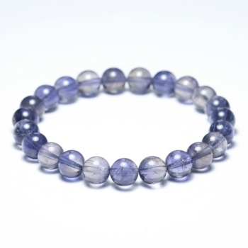 [トップクォリティ]スリランカ産アイオライトブレスレット（約8.5mm玉）(IOET-BR0853IS)