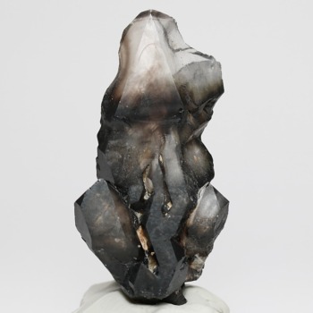 [レア！]ブラジル産ジャカレースモーキーモリオン原石／天然エレスチャル黒水晶（72.9g）(JASK-NP0729IS)