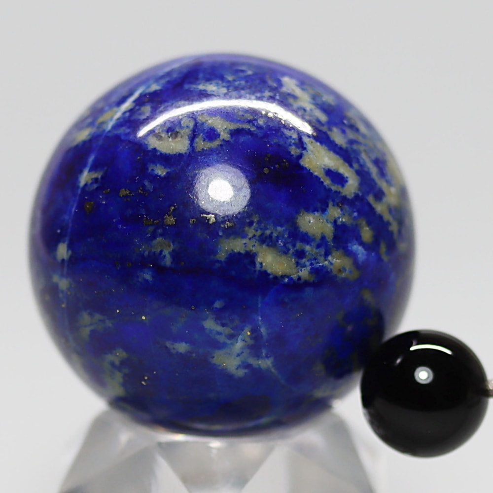 アフガニスタン産ラピスラズリ丸玉/スフィア(球体直径約31.6mm)-slide-6
