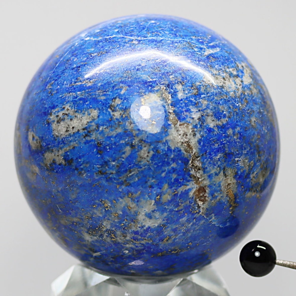 アフガニスタン産ラピスラズリ丸玉/スフィア(球体直径約75.8mm)-slide-6