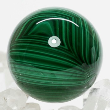 [ザイール産]マラカイト丸玉/スフィア（直径35.8mm）(MALH-SP0929IS)