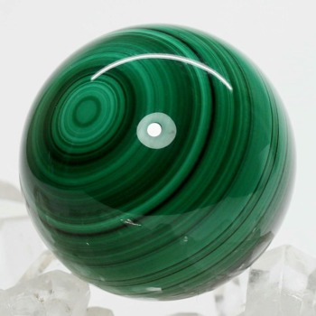 [ザイール産]マラカイト丸玉/スフィア（直径41.0mm）(MALH-SP1409IS)