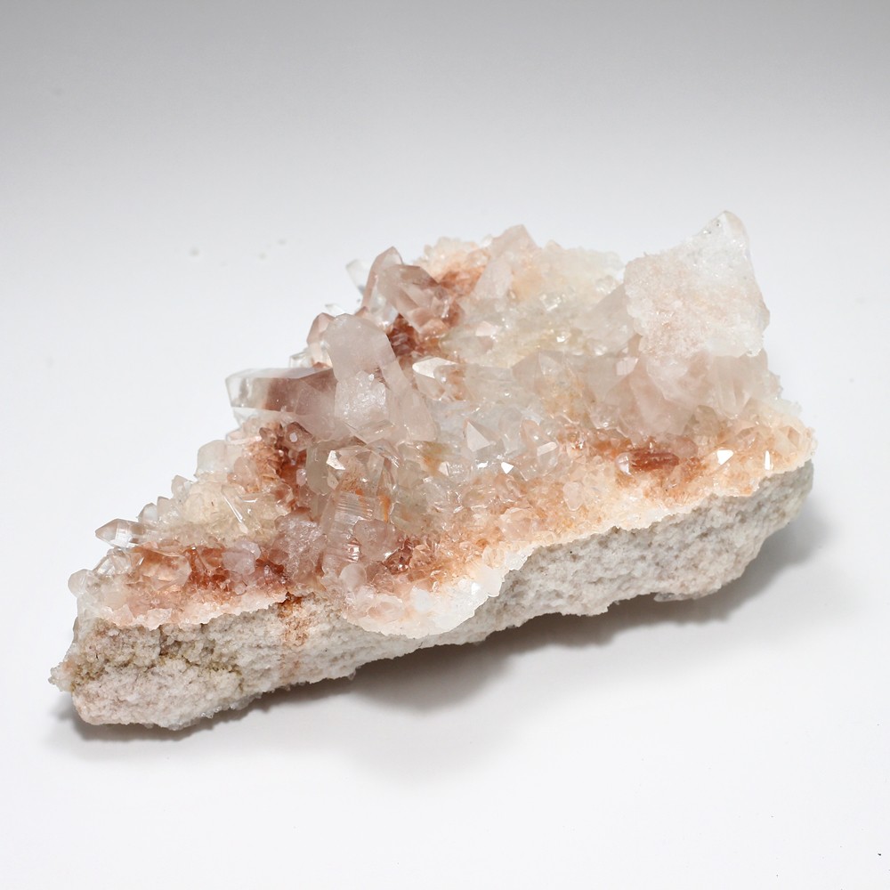 [高品質・インド/マニカラン産]ヒマラヤ水晶クラスター/原石（バイカラー）(MAN-CL0374IS) | 天然石・パワーストーン
