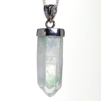 [特別価格/高品質]マダガスカル産グリーンファントムクォーツ原石ペンダントトップ（シルバー925）(MGGP-PT0204IS)