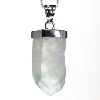 [特別価格/高品質]マダガスカル産グリーンファントムクォーツ原石ペンダントトップ（シルバー925）(MGGP-PT0208IS)