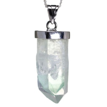 [特別価格/高品質]マダガスカル産グリーンファントムクォーツ原石ペンダントトップ（シルバー925）(MGGP-PT0210IS)