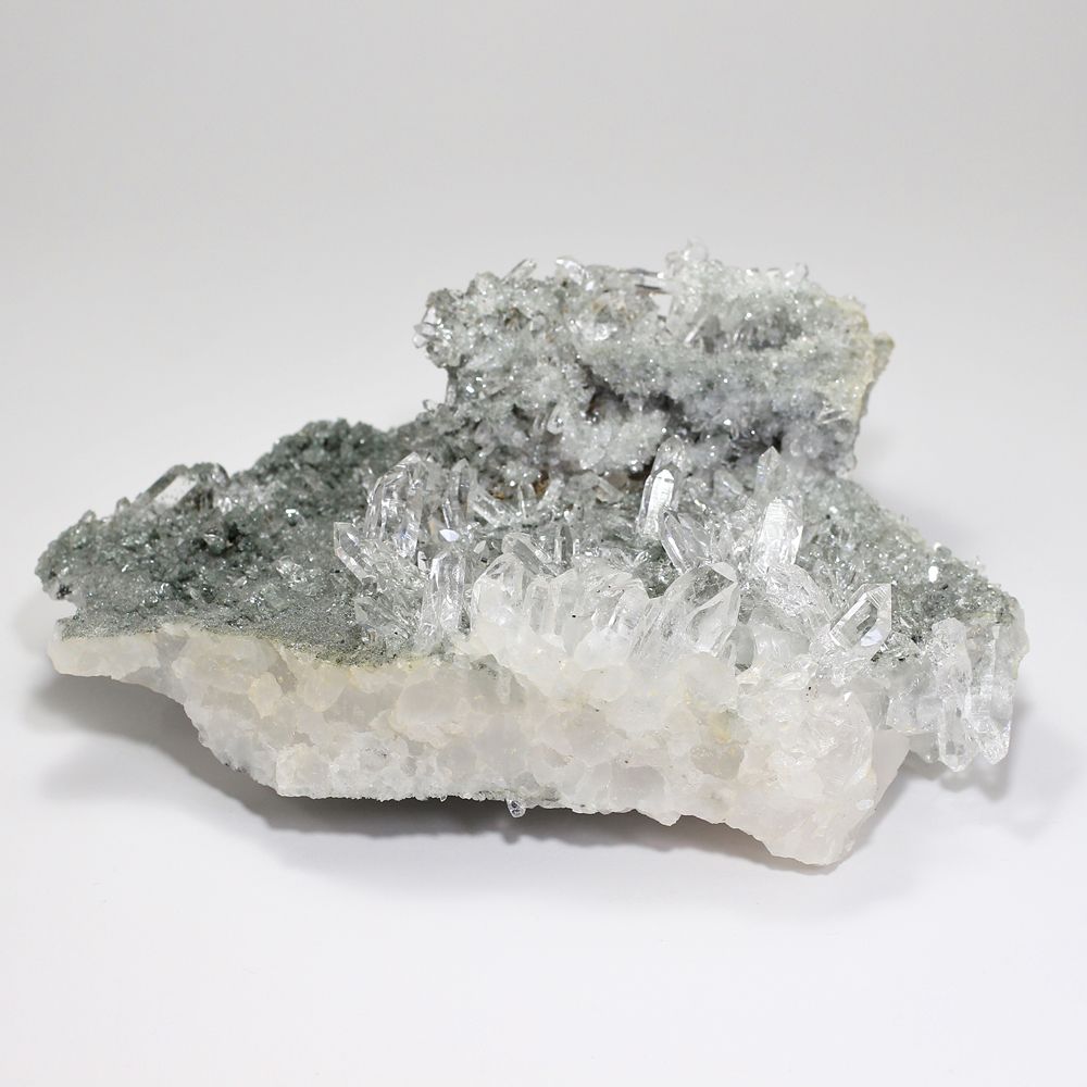 インド/マニハール産ヒマラヤ水晶クラスター/原石（大きめ1.38kg・母岩