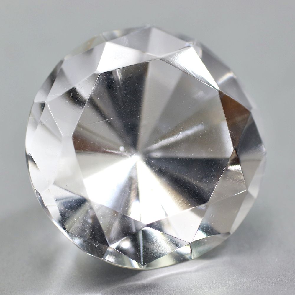 [インド/マニハール産]ヒマラヤ水晶ダイヤモンドカット（直径約27.0mm）