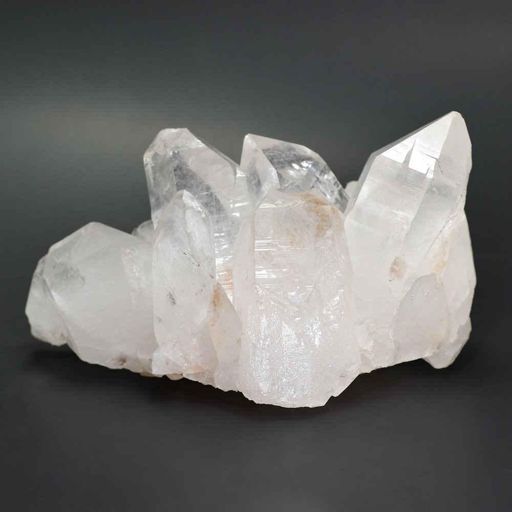 インド/マニカラン産ヒマラヤ水晶クラスター/原石（淡いピンク＆レインボー・特別価格）