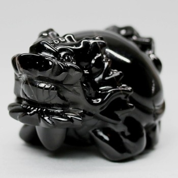 中国/山東省産モリオン（黒水晶）ロングイ（龍亀） - 埼玉県吉川市の