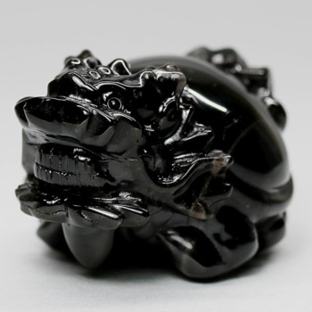 中国/山東省産モリオン（黒水晶）ロングイ（龍亀） - 埼玉県吉川市の