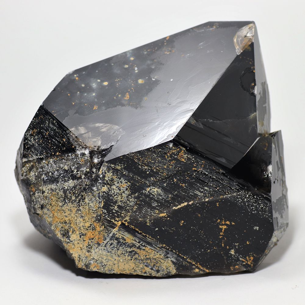 [山東省産]天然モリオンナチュラルポイント/黒水晶（1.4kg大型原石・特別価格）