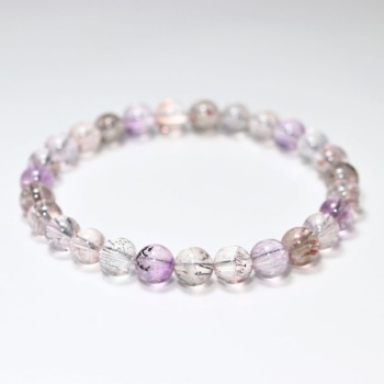 [特別価格/3A]ミックススーパーセブンブレスレット（約7mm玉）(MXSN-BR0701IS)