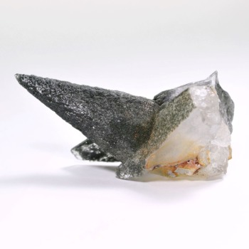 [高品質]ガネッシュヒマール産ヒマラヤ水晶クラスター（ミニサイズ原石62.6g・クローライト＆ゴールデンヒーラー）(NGNZ-CL0043)