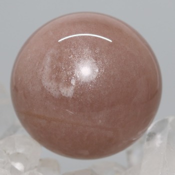 [高品質]タンザニア産オレンジブラウンムーンストーン丸玉/スフィア（直径33.3mm）(OBMS-SP0506IS)