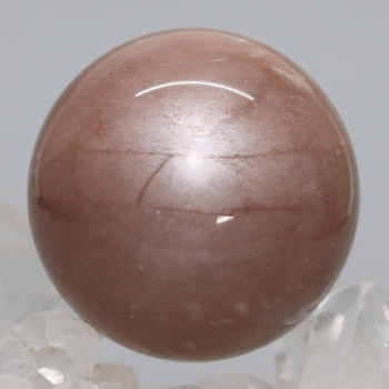 [高品質]タンザニア産オレンジブラウンムーンストーン丸玉/スフィア（直径36.5mm）(OBMS-SP0663IS)