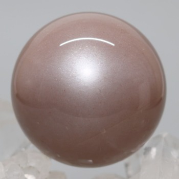 [高品質]タンザニア産オレンジブラウンムーンストーン丸玉/スフィア（直径39.5mm）(OBMS-SP0833IS)