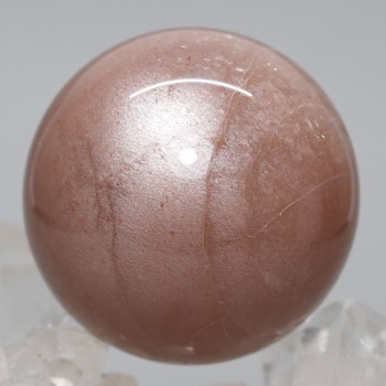 [高品質]タンザニア産オレンジブラウンムーンストーン丸玉/スフィア（直径40.5mm）(OBMS-SP0911IS)