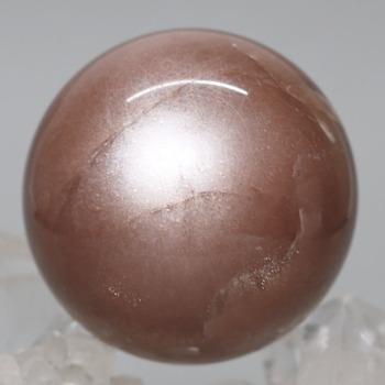 [高品質]タンザニア産オレンジブラウンムーンストーン丸玉/スフィア（直径41.5mm）(OBMS-SP0980IS)