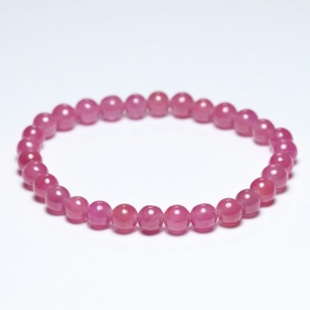 [高品質++]ピンクサファイアブレスレット（約6mm玉）(PISP-BR0601IS)