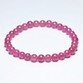 [高品質++]ピンクサファイアブレスレット（約6mm玉）(PISP-BR0604IS)