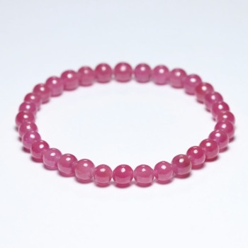 [高品質++]ピンクサファイアブレスレット（約6mm玉）(PISP-BR0605IS)