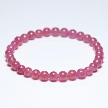 [高品質++]ピンクサファイアブレスレット（約6mm玉）(PISP-BR0606IS)