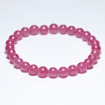 [高品質++]ピンクサファイアブレスレット（約7mm玉）(PISP-BR0701IS)