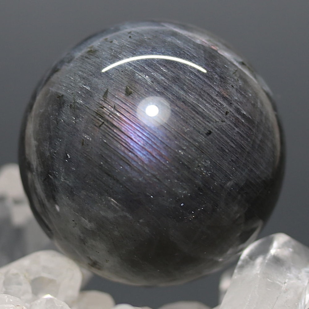 ピンクパープルラブラドライト丸玉/スフィア(直径約39.8mm)-slide-0