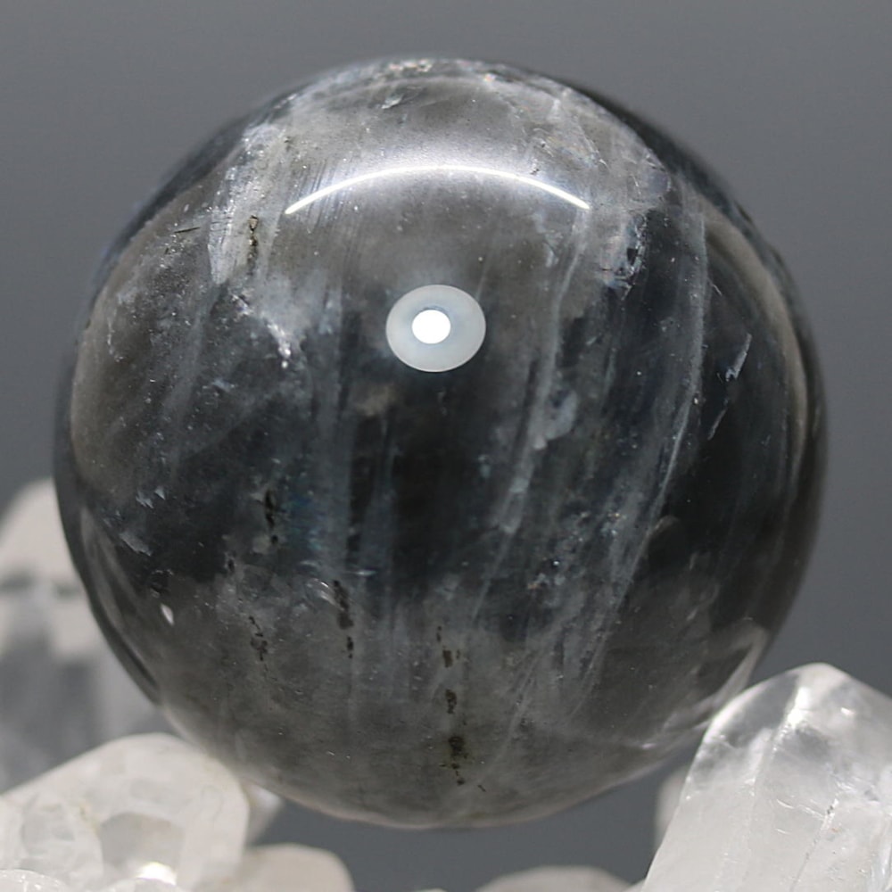 ピンクパープルラブラドライト丸玉/スフィア(直径約39.8mm)-slide-1