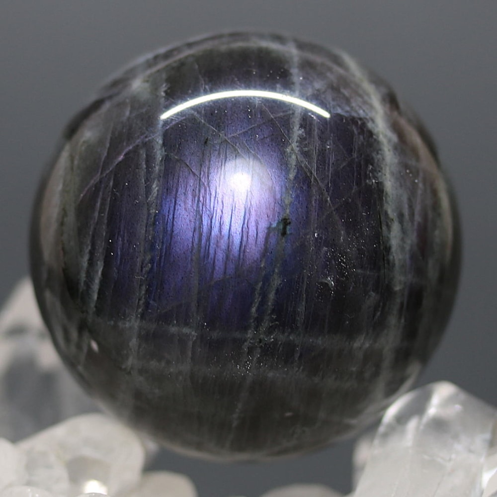 ピンクパープルラブラドライト丸玉/スフィア(直径約42.5mm)-slide-0