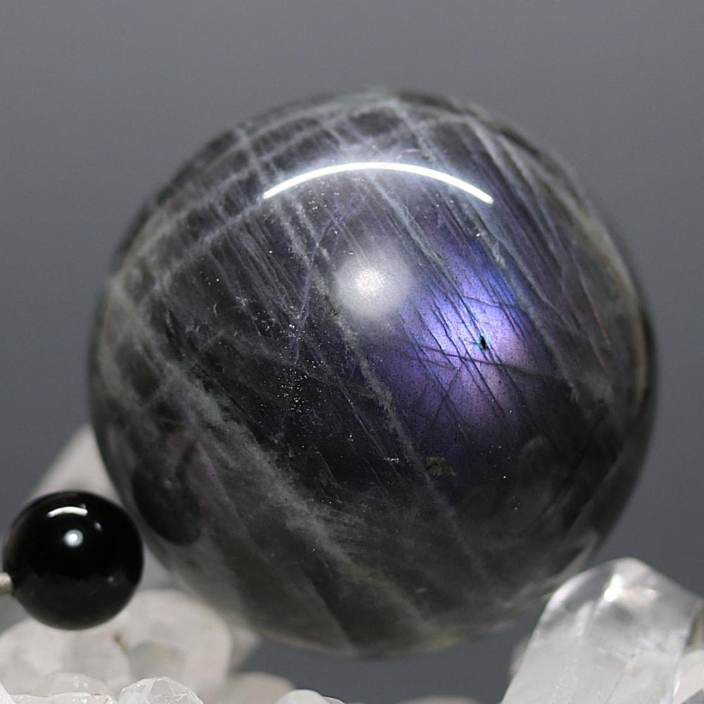 ピンクパープルラブラドライト丸玉/スフィア(直径約42.5mm)-slide-6