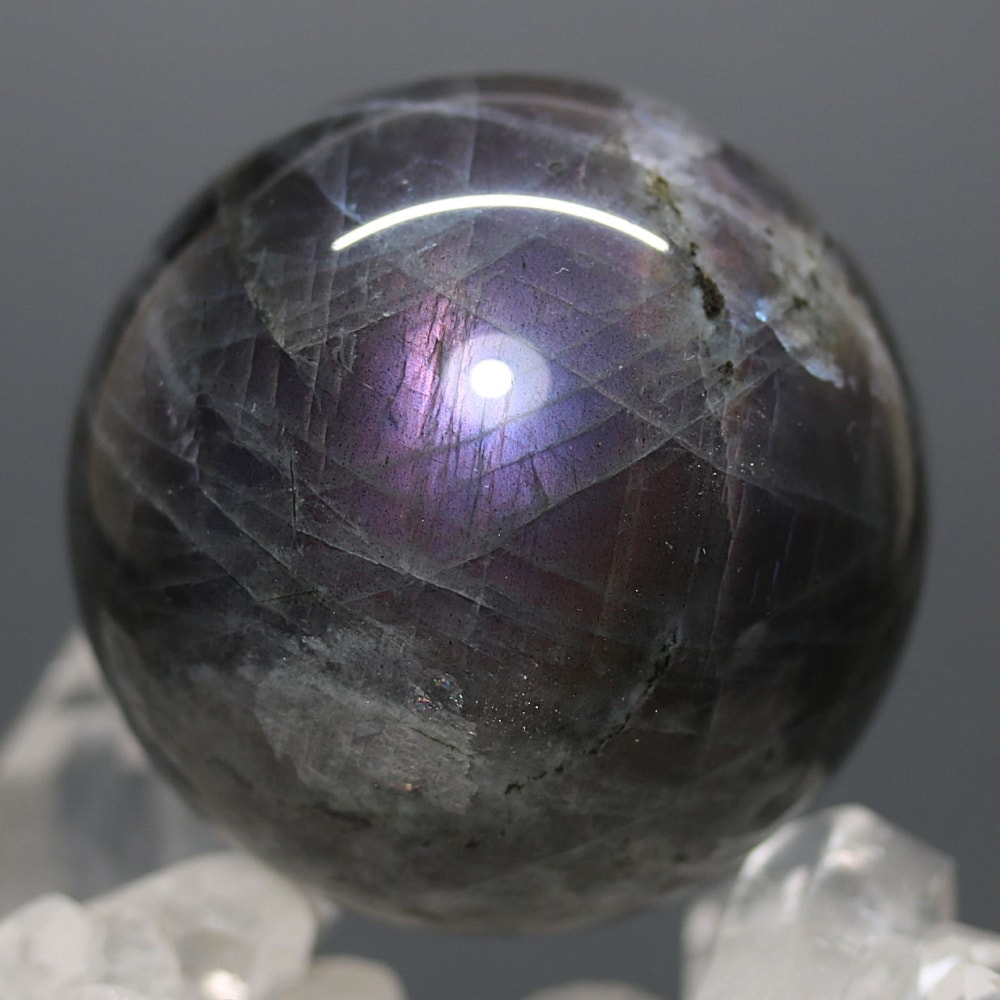 ピンクパープルラブラドライト丸玉/スフィア(直径約47.4mm)-slide-0