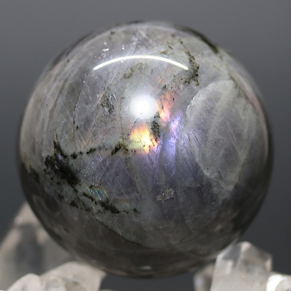 ピンクパープルラブラドライト丸玉/スフィア(直径約52.0mm)-slide-4