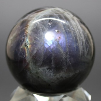 ピンクパープルラブラドライト丸玉/スフィア（直径約55.8mm）(PPLB-SP2440IS)