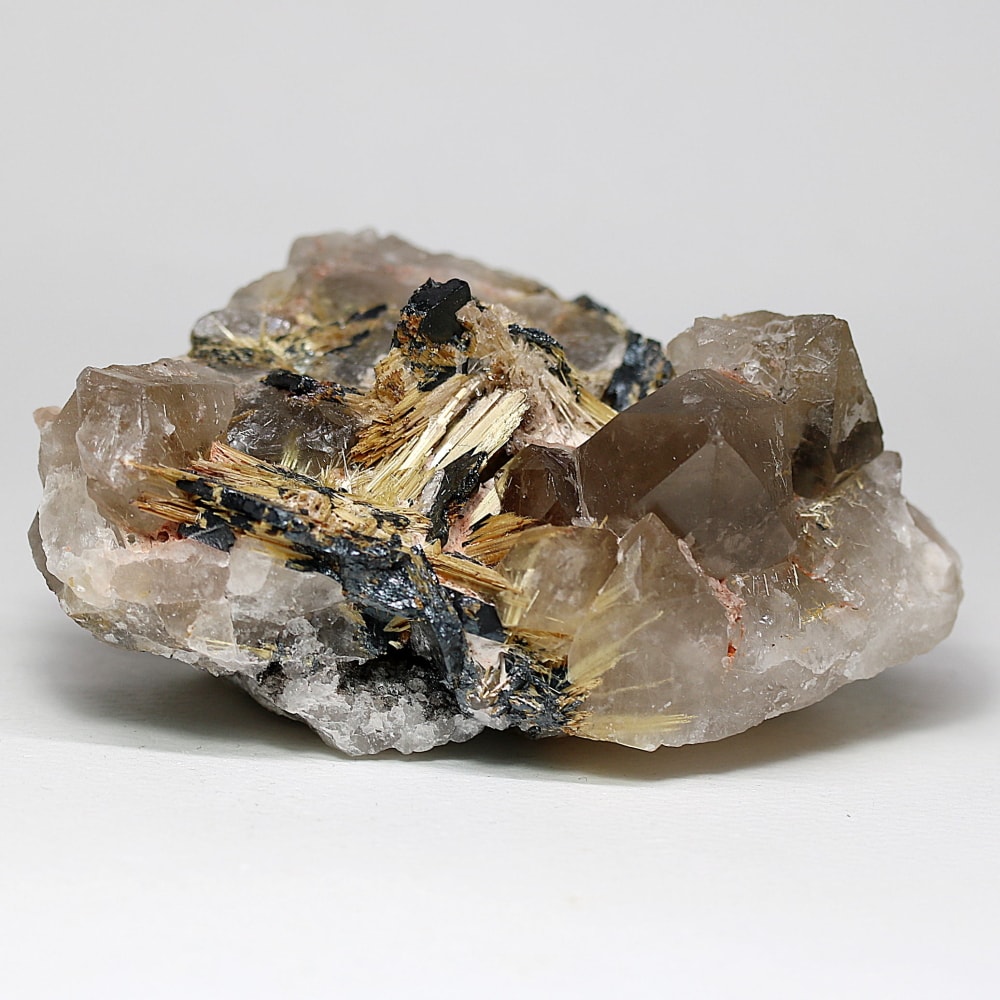 ブラジル産ルチルクォーツクラスター(原石567g)-slide-0