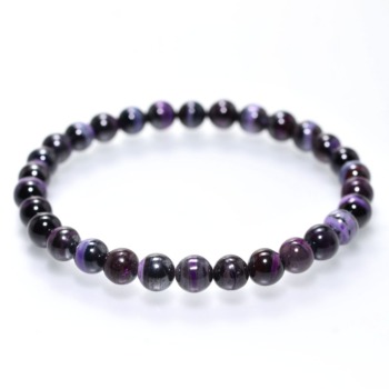 [3A++]スギライトブレスレット（約7mm玉／ストライプミックス）(SGIL-BR0604IS)