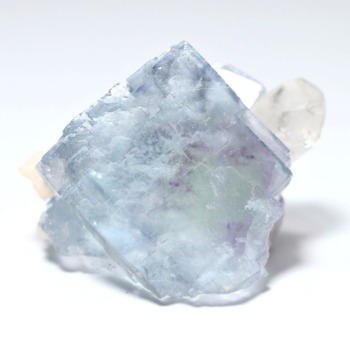 [中国/湖南省産]瑶崗仙鉱山（ヤオガンシャン）フローライト結晶原石（天然蛍石・水晶共生）(YFLO-CR0040IS)