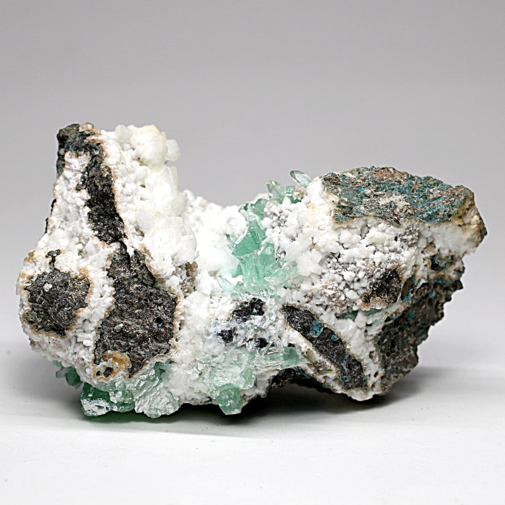 [高品質]インド産グリーンアポフィライト結晶原石（クラスター）