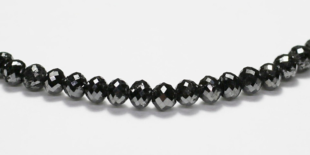 [高品質]ブラックダイヤモンドブレスレット（約4mm/24.2ct・特別価格！）