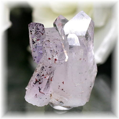 [ナミビア共和国ブランドバーグ産]アメジストクラスター/原石（大きな単結晶・レピドクロサイト入り）