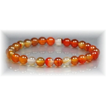 カーネリアンブレスレット(約6mm玉)(CARNELIAN-06) | 天然石