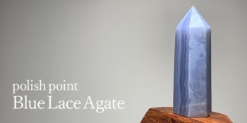 ブルーレースアゲートポリッシュポイント - 埼玉県吉川市の天然石専門