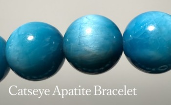キャッツアイアパタイトブレスレット - 埼玉県吉川市の天然石