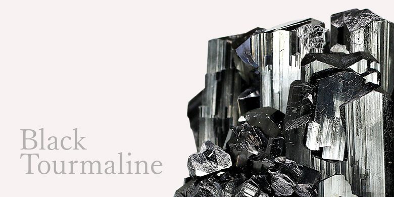 ブラックトルマリン(ショール)クラスター(未加工原石、群晶)
