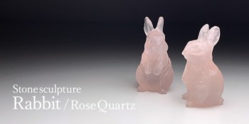ーご確認用ーモザンビーク産ローズクォーツうさぎ ローズクォーツ うさぎ 】 rosequartz 紅水晶 桃色 ピンク色